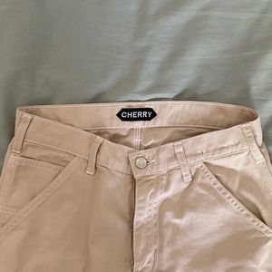 CherryLA Cream/White Painter Pants